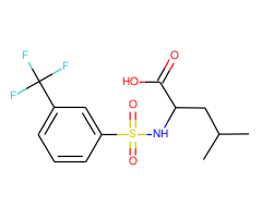 4-Methyl-2-({[3-trifluoromethyl)phenyl]sulfonyl}amino)pentanoic acid