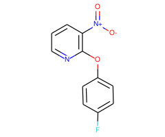2-(4-Fluorophenoxy)-3-nitropyridine