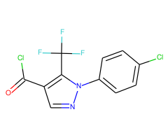 2-(4-Chlorophenyl)-3-(trifluoromethyl)pyrazole-4-carbonyl chloride