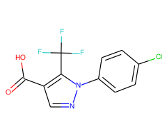 2-(4-Chlorophenyl)-3-(trifluoromethyl)pyrazole-4-carboxylic acid