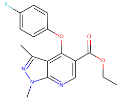 Ethyl 1,3-dimethyl-4-(4-fluorophenoxy)-1H-pyrazolo[3,4-b]pyridine-5-carboxylate