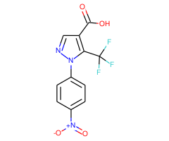 1-(4-Nitrophenyl)-5-(trifluoromethyl)pyrazole-4-carboxylic acid
