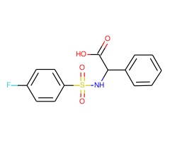 2-{[(4-Fluorophenyl)sulfonyl]amino}-2-phenylacetic acid