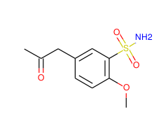 5-Acetonyl-2-methoxybenzene sulfonamide