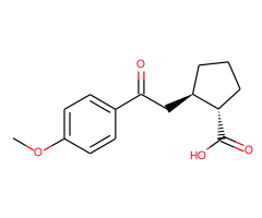 trans-2-[2-(4-methoxyphenyl)-2-oxoethyl]cyclopentane-1-carboxylic acid