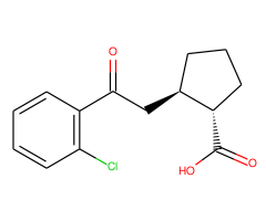trans-2-[2-(2-chlorophenyl)-2-oxoethyl]cyclopentane-1-carboxylic acid