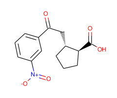 trans-2-[2-oxo-2-(3-nitrophenyl)ethyl]cyclopentane-1-carboxylic acid