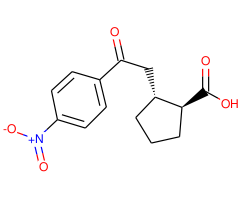 trans-2-[2-oxo-2-(4-nitrophenyl)ethyl]cyclopentane-1-carboxylic acid