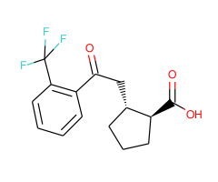 trans-2-[2-oxo-2-(2-trifluoromethylphenyl)ethyl]cyclopentane-1-carboxylic acid