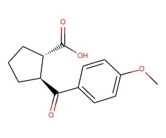 trans-2-(4-Methoxybenzoyl)cyclopentane-1-carboxylic acid