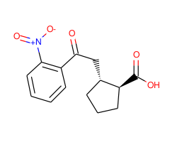 trans-2-[2-oxo-2-(2-nitrophenyl)ethyl]cyclopentane-1-carboxylic acid