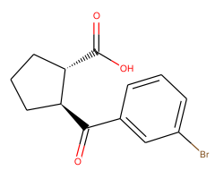 trans-2-(3-bromobenzoyl)cyclopentane-1-carboxylic acid