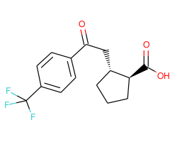 trans-2-[2-oxo-2-(4-trifluoromethylphenyl)ethyl]cyclopentane-1-carboxylic acid