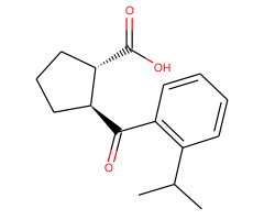 trans-2-(2-iso-propylbenzoyl)cyclopentane-1-carboxylic acid