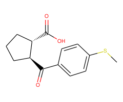 trans-2-(4-thiomethylbenzoyl)cyclopentane-1-carboxylic acid