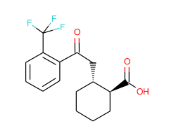 trans-2-[2-oxo-2-(2-trifluoromethylphenyl)ethyl]cyclohexane-1-carboxylic acid