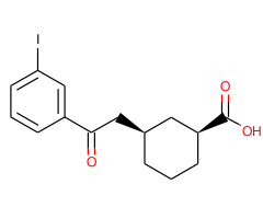cis-3-[2-(3-iodophenyl)-2-oxoethyl]cyclohexane-1-carboxylic acid