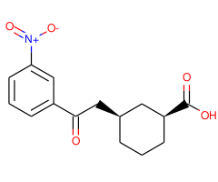cis-3-[2-oxo-2-(3-nitrophenyl)ethyl]cyclohexane-1-carboxylic acid