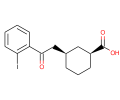 cis-3-[2-(2-iodophenyl)-2-oxoethyl]cyclohexane-1-carboxylic acid