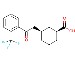 cis-3-[2-oxo-2-(2-trifluoromethylphenyl)ethyl]cyclohexane-1-carboxylic acid