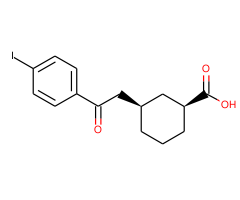 cis-3-[2-(4-iodophenyl)-2-oxoethyl]cyclohexane-1-carboxylic acid