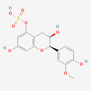 (2R,3R)-3,4-Dihydro-3,7-dihydroxy-2-(4-hydroxy-3-methoxyphenyl)-2H-1-benzopyran-5-yl Hydrogen Sulfate图片