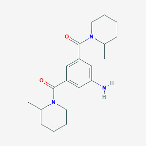 {3,5-bis[(2-methylpiperidin-1-yl)carbonyl]phenyl}amine图片