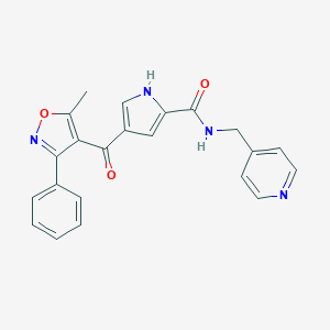 4-[(5-Methyl-3-phenyl-4-isoxazolyl)carbonyl]-N-(4-pyridinylmethyl)-1H-pyrrole-2-carboxamide图片
