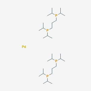[P,P'-1-1,3-双(二-i-丙基膦基)丙烷][P-1-1,3-双(二异丙基膦基)丙烷]钯图片