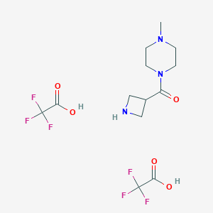 1-(Azetidin-3-ylcarbonyl)-4-methylpiperazine bis(trifluoroacetate)图片