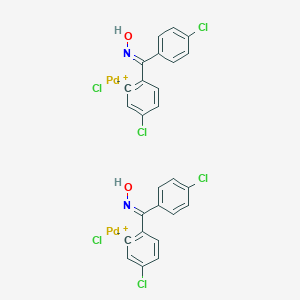 Di-mu-chlorobis[5-chloro-2-[(4-chlorophenyl)(hydroxyimino)methyl]phenyl]palladium(II)Dimer图片