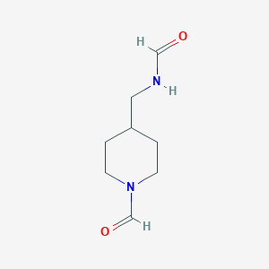 N-[(1-Formylpiperidin-4-yl)methyl]formamide图片