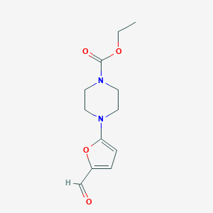 ethyl 4-(5-formyl-2-furyl)piperazine-1-carboxylate图片