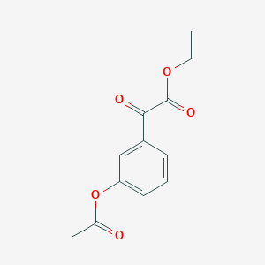 Ethyl 3-acetoxybenzoylformate图片