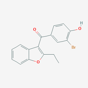 (3-Bromo-4-hydroxyphenyl)(2-ethyl-3-benzofuranyl)-methanone图片