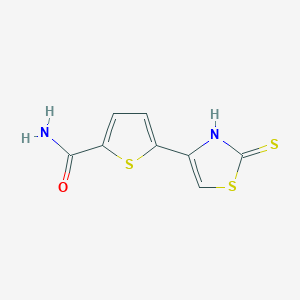 5-(2-Sulfanylidene-3H-1,3-thiazol-4-yl)thiophene-2-carboxamide图片