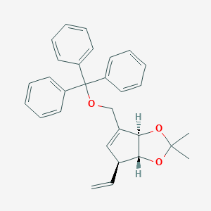 (3AR,4S,6aR)-2,2-Dimethyl-6-((trityloxy)methyl)-4-vinyl-4,6a-dihydro-3aH-cyclopenta[d][1,3]dioxole图片