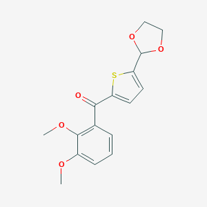 2-(2,3-Dimethoxybenzoyl)-5-(1,3-dioxolan-2-yl)thiophene图片