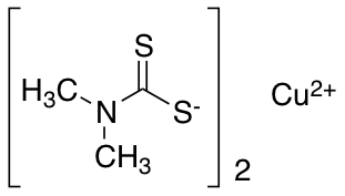 二甲基二硫代氨基甲酸铜(II)图片