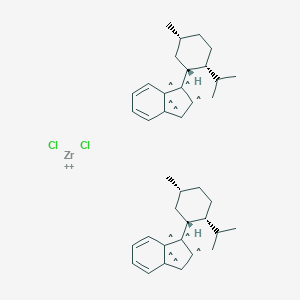 (+)-二[1-{(1'R,2'R,5'R)-2'-异丙基-5'-甲基环己基}茚基]二氯化锆(IV)图片