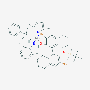 (R)-1-((3,3'-Dibromo-2'-((tert-butyldimethylsilyl)oxy)-5,5',6,6',7,7',8,8'-octahydro-[1,1'-binaphthalen]-2-yl)oxy)-1-(2,5-dimethyl-1H-pyrrol-1-yl)-N-(2,6-dimethylphenyl)-1-(2-methyl-2-phenylpropyliden图片