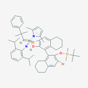 [2,6-Bis(1-methylethyl)benzenaminato(2-)][(1R)-3,3'-dibromo-2'-[[(1,1-dimethylethyl)dimethylsilyl]oxy]-5,5',6,6',7,7',8,8'-octahydro[1,1'-binaphthalen]-2-olato-kO](2,5-dimethyl-1H-pyrrol-1-yl)(2-methy图片