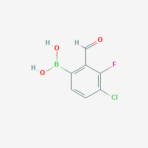 4-Chloro-3-fluoro-2-formylphenylboronic acid图片
