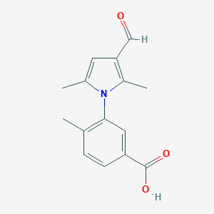 3-(3-formyl-2,5-dimethyl-1H-pyrrol-1-yl)-4-methylbenzoic acid图片