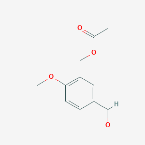 Acetic acid 5-formyl-2-methoxy-benzyl ester图片