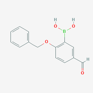 2-Benzyloxy-5-formylphenylboronic acid图片