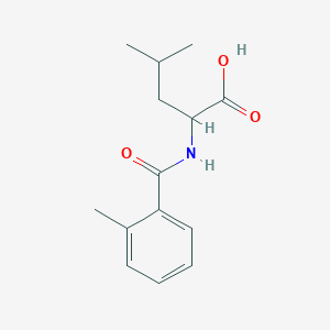 4-methyl-2-[(2-methylphenyl)formamido]pentanoic acid图片