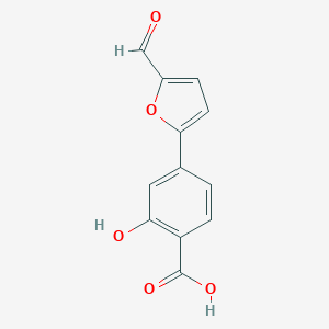 4-(5-Formyl-furan-2-yl)-2-hydroxy-benzoic acid图片