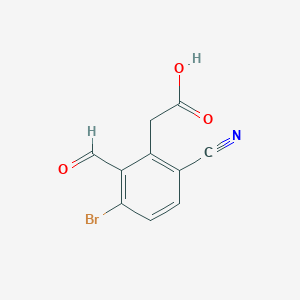 3-Bromo-6-cyano-2-formylphenylacetic acid图片