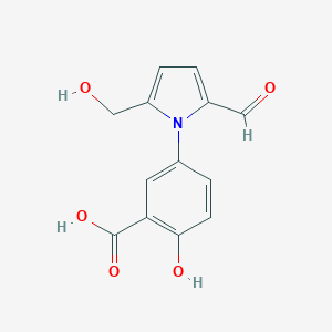5-[2-Formyl-5-(hydroxymethyl)-1H-pyrrol-1-yl]-2-hydroxybenzoic Acid(>85% by HPLC)图片